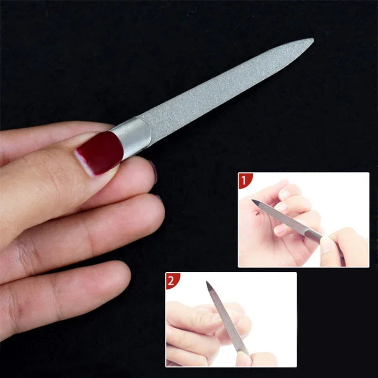 Stainless Steel Polished Nail File, Length : 95mm, Length : 95mm