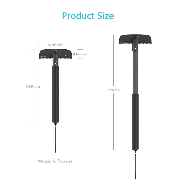 XPREEN XPRE034 Stretchable Handle Stainless Steel Blade Back Shaver Adjustable Back Razor with Lanyard for Men, XPRE034