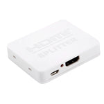 4K HDMI Splitter Full HD 1080p Video HDMI Switch Switcher 1x2 Split Out Amplifier Dual Display for HDTV DVD PS3 Xbox, 4K HDMI (Black), 4K HDMI (White)
