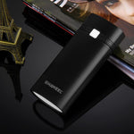HAWEEL DIY 2x 18650 Battery (Not Included) 5600mAh Power Bank Shell Box with USB Output & Indicator, DIY 2 Batteries(Black)