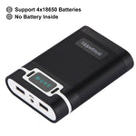 HAWEEL DIY 4 x 18650 Battery (Not Included) 10000mAh Power Bank Shell Box with 2 x USB Output & Display for iPhone, Galaxy, Sony, HTC, Google, Huawei, Xiaomi, Lenovo and other Smartphones, DIY 4 x 18650 10000mAh  Battery (US)                           ...