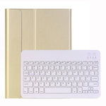 A102 For iPad 10.2 inch Ultra-thin Detachable Bluetooth Keyboard Leather Tablet Case with Stand Function, Gold, Rose Gold, Black, Dark Blue