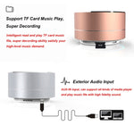 A10 Mini Portable Bluetooth Speaker Built-in MIC & LED, Support Hands-free Calls & TF Card
