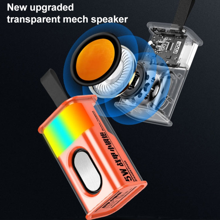 5W Portable Bullet TWS Wireless Bluetooth Speaker, (Purple), (Orange), (Green), (Grey)