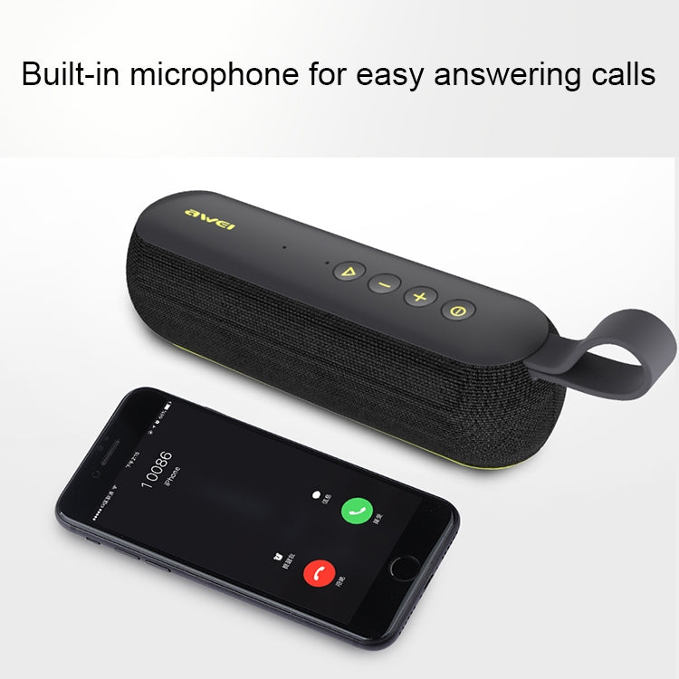 awei Y230 Portable Wireless Bluetooth Speaker V4.2 with HD Sound and Enhanced Bass, Built-in Mic, Support NFC / U Disk / TF Card / AUX, Y230
