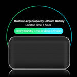 BT209 Outdoor Portable Ultra-thin Mini Wireless Bluetooth Speaker, Support TF Card & Hands-free Calling, Silver