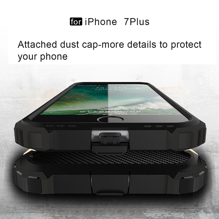 For iPhone 8 Plus & 7 Plus   Tough Armor TPU + PC Combination Case, For iPhone 7 Plus, For iPhone 8P & 7P