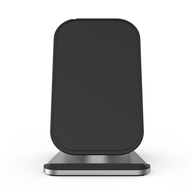 HAMTOD M5 15W Intelligent Dual Coil Design Qi Standard Holder Wireless Charger with Indicator Light, Support Fast Charging, M5 Silver, M5 Black