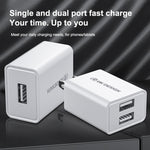 WK WP-U118 10W Single USB Port Travel Charger Power Adapter, EU Plug, WP-U118 EU Plug