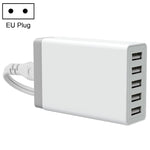 XBX09 40W 5V 8A 5 USB Ports Quick Charger Travel Charger, UK Plug(Black), XBX09, 8A