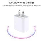 PD 20W Single USB-C / Type-C Interface Travel Charger, US Plug, 20W US Plug