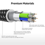 1m Net Style Metal Head 8 Pin to USB Data / Charger Cable