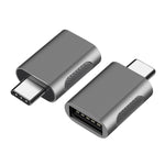 2 PCS SBT-158 USB-C / Type-C Male to USB 3.0 Female Zinc Alloy Adapter, SBT-158 Black, SBT-158 Gold, SBT-158 Rose Gold, SBT-158 Silver