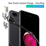 M11 3 in 1 3A USB to 8 Pin + Micro USB + USB-C / Type-C Nylon Braided Magnetic Data Cable, Cable Length: 1m, 8 Pin + Micro USB + USB-C / Type-C