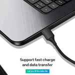 M11 3 in 1 3A USB to 8 Pin + Micro USB + USB-C / Type-C Nylon Braided Magnetic Data Cable, Cable Length: 2m, 8 Pin + Micro USB + USB-C / Type-C