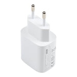 T087 20W USB-C / Type-C + USB Ports Fast Charging Travel Charger, EU Plug, EU Plug