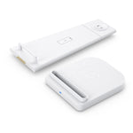 10W 3 in 1 QC 3.0  Vertical Multi-function Wireless Charger with Stand Function, Suitable for Mobile Phones / Apple Watch / AirPods