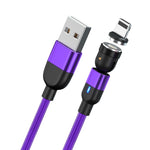2m 3A Output USB to 8 Pin 540 Degree Rotating Magnetic Data Sync Charging Cable, 2m 8 Pin