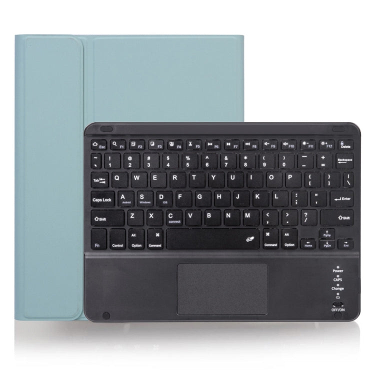 X-11BC Skin Plain Texture Detachable Bluetooth Keyboard Tablet Case for iPad Pro 11 inch 2020 / 2018, with Touchpad & Pen Slot