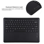 T129 Detachable Bluetooth Black Keyboard Microfiber Leather Tablet Case for iPad Pro 12.9 inch (2020), with Holder, Black Keyboard