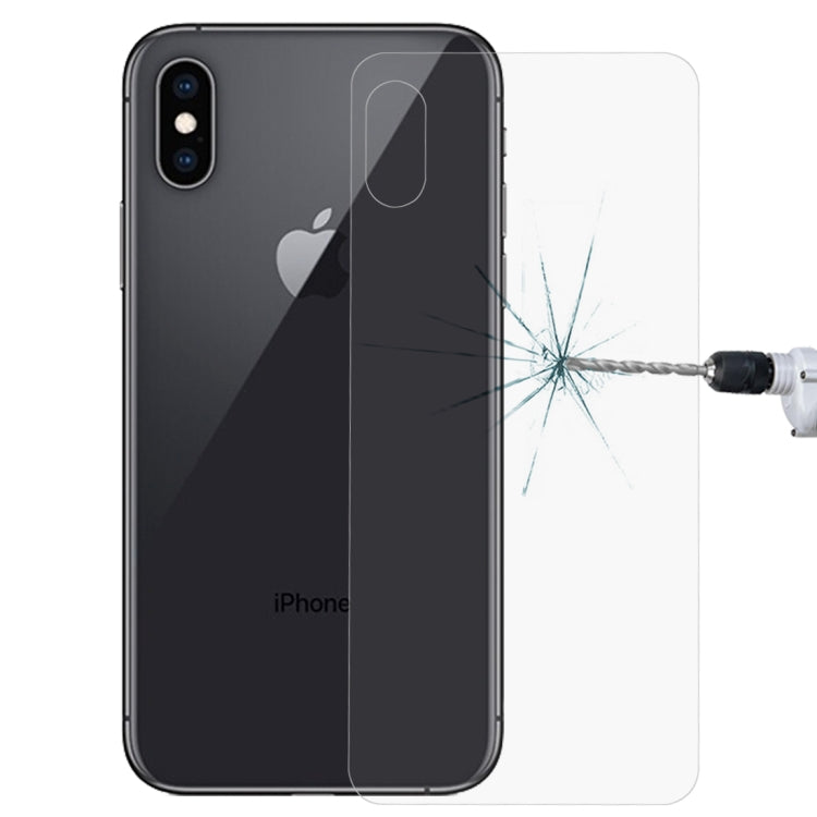 For iPhone XS Max 9H Tempered Glass Protector Back Screen Film, For XS Max