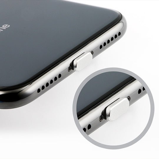2pcs Universal 8 Pin Charging Port Metal Anti-Dust Plug for iPhone