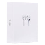 T-88 TWS Bluetooth V5.0 Wireless Stereo Earphones with Magnetic Charging Box
