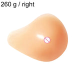 AS3 Spiral Shape Postoperative Rehabilitation Fake Breasts Silicone Breast Pad Nipple Cover 260g/Right, 260g/Right