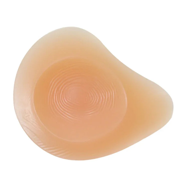 AS3 Spiral Shape Postoperative Rehabilitation Fake Breasts Silicone Breast Pad Nipple Cover 260g/Right, 260g/Right