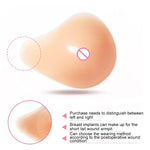 AS3 Spiral Shape Postoperative Rehabilitation Fake Breasts Silicone Breast Pad Nipple Cover 260g/Right, 260g/Right