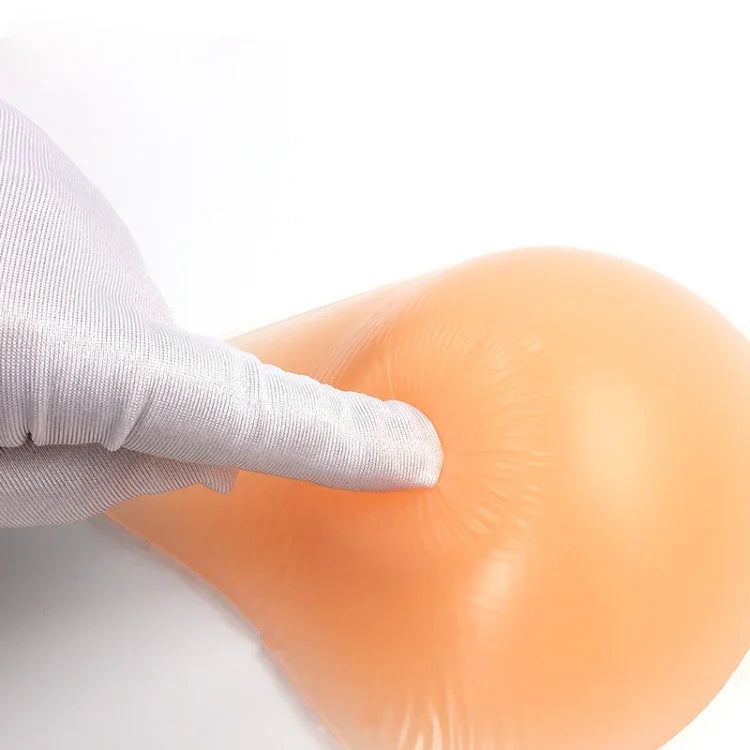 AS5 Spiral Shape Postoperative Rehabilitation Fake Breasts Silicone Breast Pad Nipple Cover 350g/Left, 350g/Left