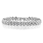 18cm Fashion Zircon Encrusted Roman Bracelets Platinum-plated Bracelet Jewelry, 18cm