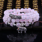 Fashion Jewelry Accessory Garnet Beads Bracelet, Red Agate & Elephant, Red Agate & Pi Xiu, Violitde, Garnet, Blue Sandstone & Calabash, Red Agate & Buddha Head, Aquamarine & Longevity Lock, White Jade, Pink Crystal & Cat, Pink Crystal & Elephant & Fish