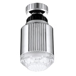 SDF-B5 1 LED ABS Temperature Sensor RGB LED Faucet Light Water Glow Shower, Size: 75 x 37mm, Interface: 22mm (Silver), SDF-B5