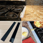 21 inches Gas Stove Slit Strip Antifouling Dustproof Waterproof Kitchen Sealing Strip, 21 inches (White), 21 inches, 21 inches (Black)