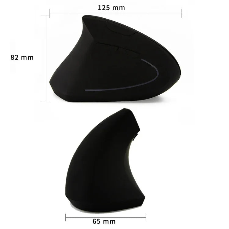 CM0093 Wired Version 2.4GHz Three-button Vertical Mouse for Left-hand, Resolution: 1000DPI / 1200DPI / 1600DPI, Cable Length：1.7m, Wired Version