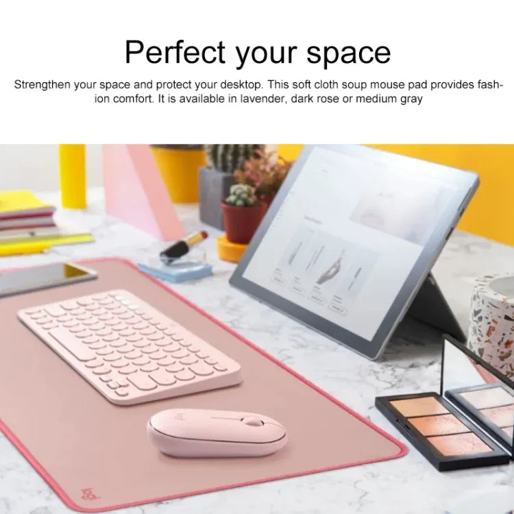 Logitech Keyboard Mouse Desk Mat Pad