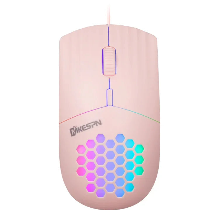 MKESPN SXS-838 USB Interface RGB Hollow Wired Mouse, USB