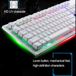 ZGB G20 1600 DPI Professional Wired Glowing Mechanical Feel Suspension Keyboard + Optical Mouse Kit for Laptop, PC