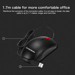 Lenovo M120 Pro Fashion Office Red Dot Wired Mouse, M120 Pro Wired Mouse