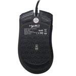 HXSJ A869 Colorful Glowing Wired Game 7-Keys 3200 DPI Adjustable Ergonomics Optical Mouse, A869