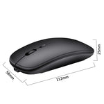 HXSJ M80 2.4GHz Wireless 1600DPI Three-speed Adjustable Optical Mute Mouse, Silver, White, Black, Grey, Gold, Rose Gold