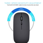HXSJ M80 2.4GHz Wireless 1600DPI Three-speed Adjustable Optical Mute Mouse, Silver, White, Black, Grey, Gold, Rose Gold