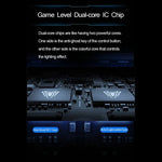 AULA F2088 108 Keys Mixed Light Mechanical Blue Switch Wired USB Gaming Keyboard with Metal Button, Blue Switch Black