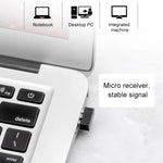 ET X-08 7-keys 2400DPI 2.4G Wireless Mute Gaming Mouse with USB Receiver & Colorful Backlight