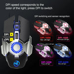 HXSJ J700 Colorful Lighting Programmable E-sports Gaming Wired Mouse, J700