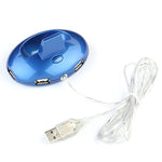 MZ-012 2.4G 1200 DPI Wireless Rechargeable Optical Mouse with 3 Ports USB HUB / Charging Dock