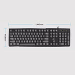 ZGB S500 Round Key USB Wired Computer Keyboard, Round Key (White), Round Key (Black)
