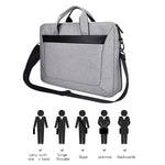 DJ06 Oxford Cloth Waterproof Wear-resistant Portable Expandable Laptop Bag for 13.3 inch Laptops, with Detachable Shoulder Strap, 13.3 inch
