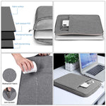 13.3 inch Universal Fashion Soft Laptop Denim Bags Portable Zipper Notebook Laptop Case Pouch for MacBook Air / Pro, Lenovo and other Laptops, Size: 35.5x26.5x2cm, 13.3 inch Purple, 13.3 inch Magenta, 13.3 inch Blue, 13.3 inch Grey, 13.3 inch Dark Blue...